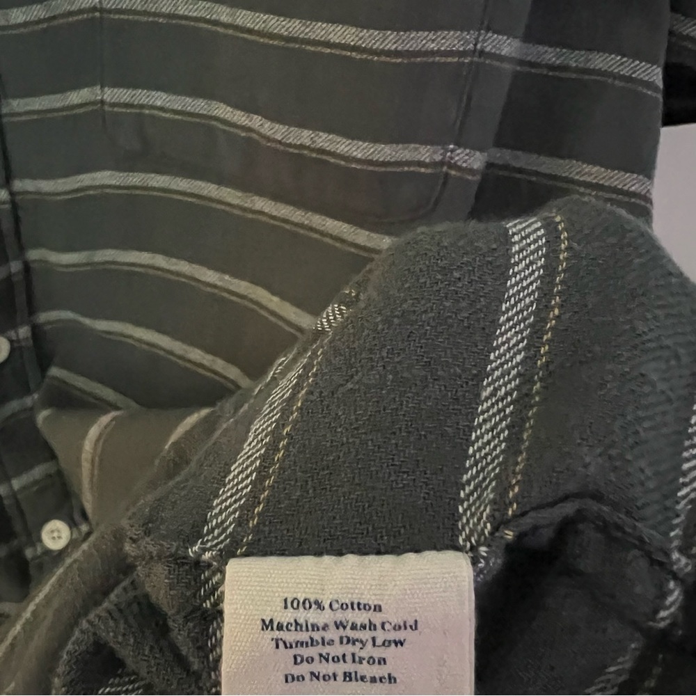 The Normal Brand mens short sleeve striped button down shirt | size Extra Large - Picture 6 of 11